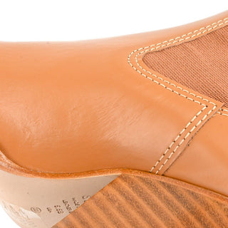 SCHUTZ | Springsteen Caramel Leather Booties