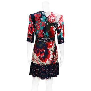 SALONI | Puff Sleeve Floral Mini Dress