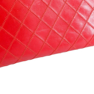 CHANEL | Red Quilted Leather Zip Passport Wallet