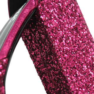 PARIS TEXAS | Dalilah Magenta Glitter Platform Pumps