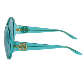 GUCCI | Turquoise Oversized Sunglasses