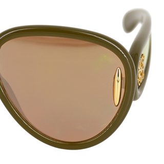 LOEWE | Mirrored Pilot Logo Sunglasses