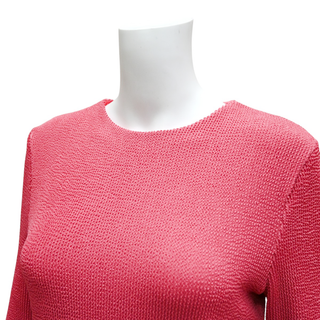 DUR DOUX | Salamander Fuchsia Textured Top