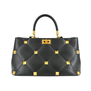 VALENTINO | Roman Stud Quilted Top Handle Bag