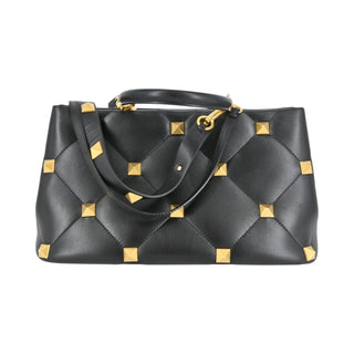 VALENTINO | Roman Stud Quilted Top Handle Bag