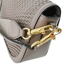 VALENTINO | Alltime VLogo Woven Leather Shoulder Bag