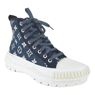 LOUIS VUITTON | Squad Monogram Denim High-Top Sneakers