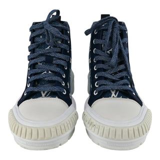 LOUIS VUITTON | Squad Monogram Denim High-Top Sneakers