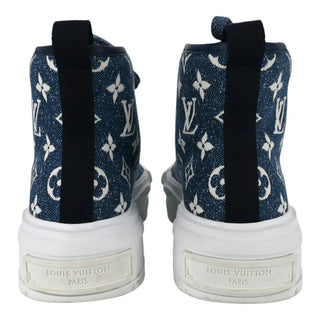 LOUIS VUITTON | Squad Monogram Denim High-Top Sneakers