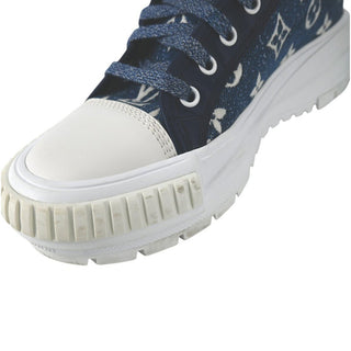 LOUIS VUITTON | Squad Monogram Denim High-Top Sneakers