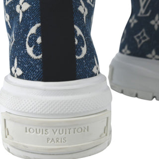 LOUIS VUITTON | Squad Monogram Denim High-Top Sneakers