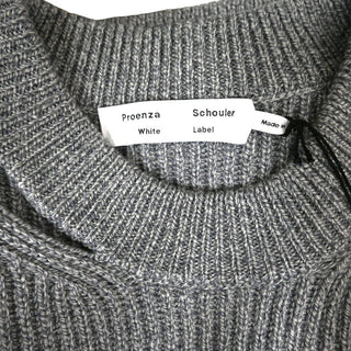 PROENZA SCHOULER | Heathered Chunky Rib Pullover Sweater