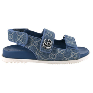 GUCCI | Light Blue GG Denim Sandals