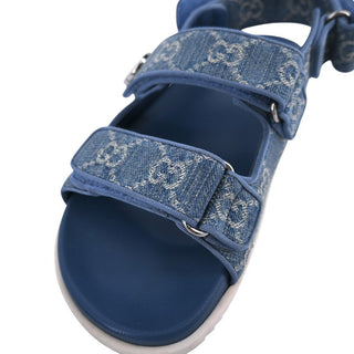 GUCCI | Light Blue GG Denim Sandals