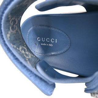 GUCCI | Light Blue GG Denim Sandals