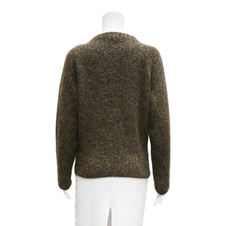 Brown Cashmere-Silk Blend Sweater