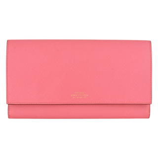 SMYTHSON | Pink Marshall Leather Travel Wallet