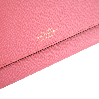 SMYTHSON | Pink Marshall Leather Travel Wallet