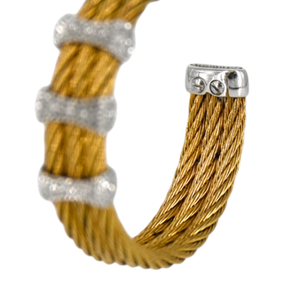 CHARRIOL | Two-Tone Cable Twist Hoop Earrings