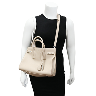 YSL | Beige Sac De Jour Leather Handle Bag