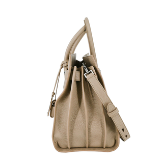 Beige Sac De Jour Leather Handle Bag