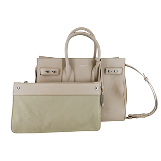 YSL | Beige Sac De Jour Leather Handle Bag