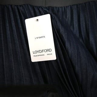 LOYD/FORD | Deluxe Denim Blue Pleated Skirt