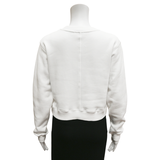 FIORUCCI | Angel White Cropped Sweatshirt