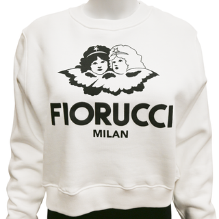 FIORUCCI | Angel White Cropped Sweatshirt