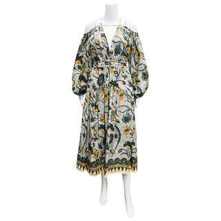 ULLA JOHNSON | Tahlia Geometric Floral Print Dress