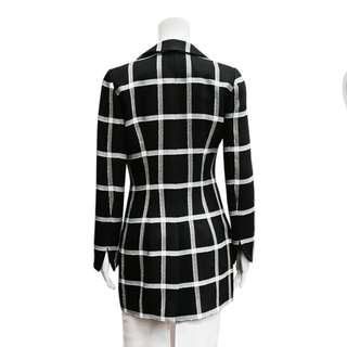 CAROLINA HERRERA | Checkered Single-Breasted Blazer