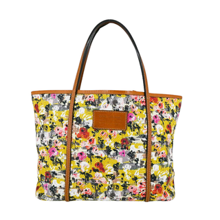 DOLCE & GABBANA | Multicolored Floral Woven Tote Bag