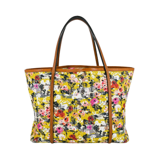 DOLCE & GABBANA | Multicolored Floral Woven Tote Bag