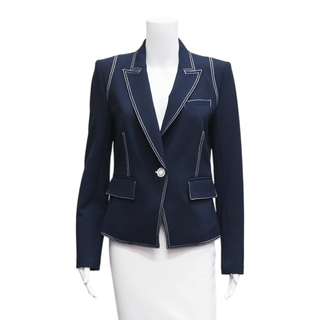 VERONICA BEARD | Machenzie Contrast Stitch Dickey Jacket