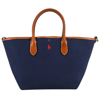 POLO RALPH LAUREN | Navy Canvas Medium Bellport Tote