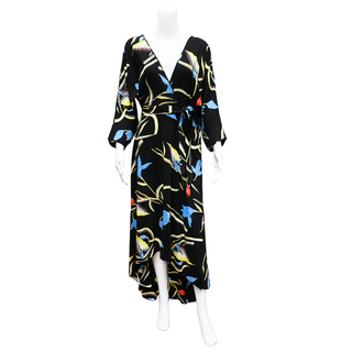 DVF | Eloise Faux Wrap Floral Midi Dress