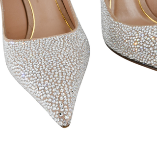 VALENTINO GARAVANI | Tan-Go Rose Cannelle Crystal Pumps