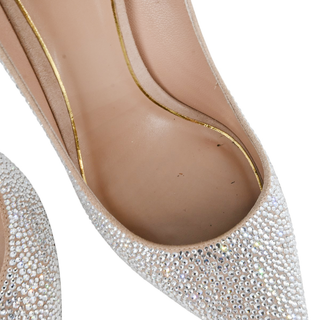 Tan-Go Rose Cannelle Crystal Pumps