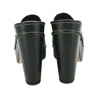 FRAME | Elio Black Leather Clogs