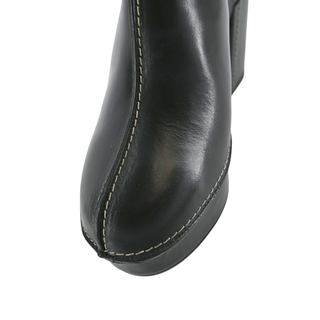 FRAME | Elio Black Leather Clogs