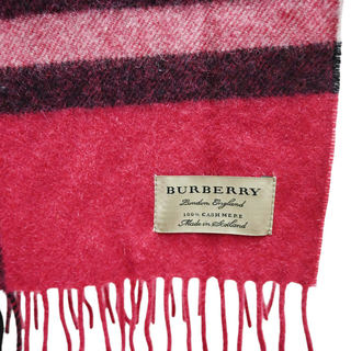 BURBERRY LONDON | Plum Giant Classic Check Scarf