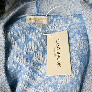 RAMY BROOK | Jelena Blue Animal Knit Cardigan