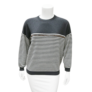 BRUNELLO CUCINELLI | Monili Striped Wool-Blend Knit Sweater