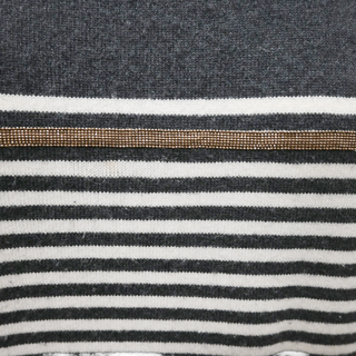 BRUNELLO CUCINELLI | Monili Striped Wool-Blend Knit Sweater