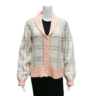 LOVESHACKFANCY | Jeeves Magnolia Pink Plaid Cardigan