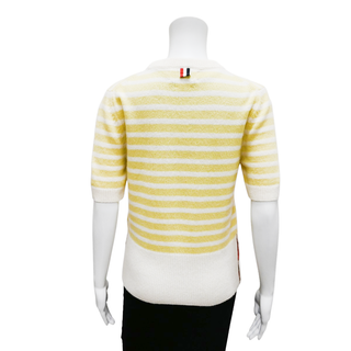 THOM BROWNE | Striped Wool-Blend Knit Sweater