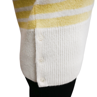 THOM BROWNE | Striped Wool-Blend Knit Sweater