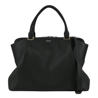 CARTIER | C de Cartier Black Leather Handbag