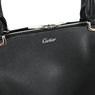 CARTIER | C de Cartier Black Leather Handbag