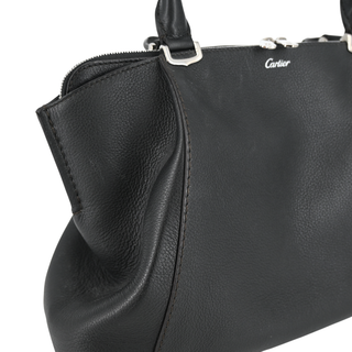 CARTIER | C de Cartier Black Leather Handbag